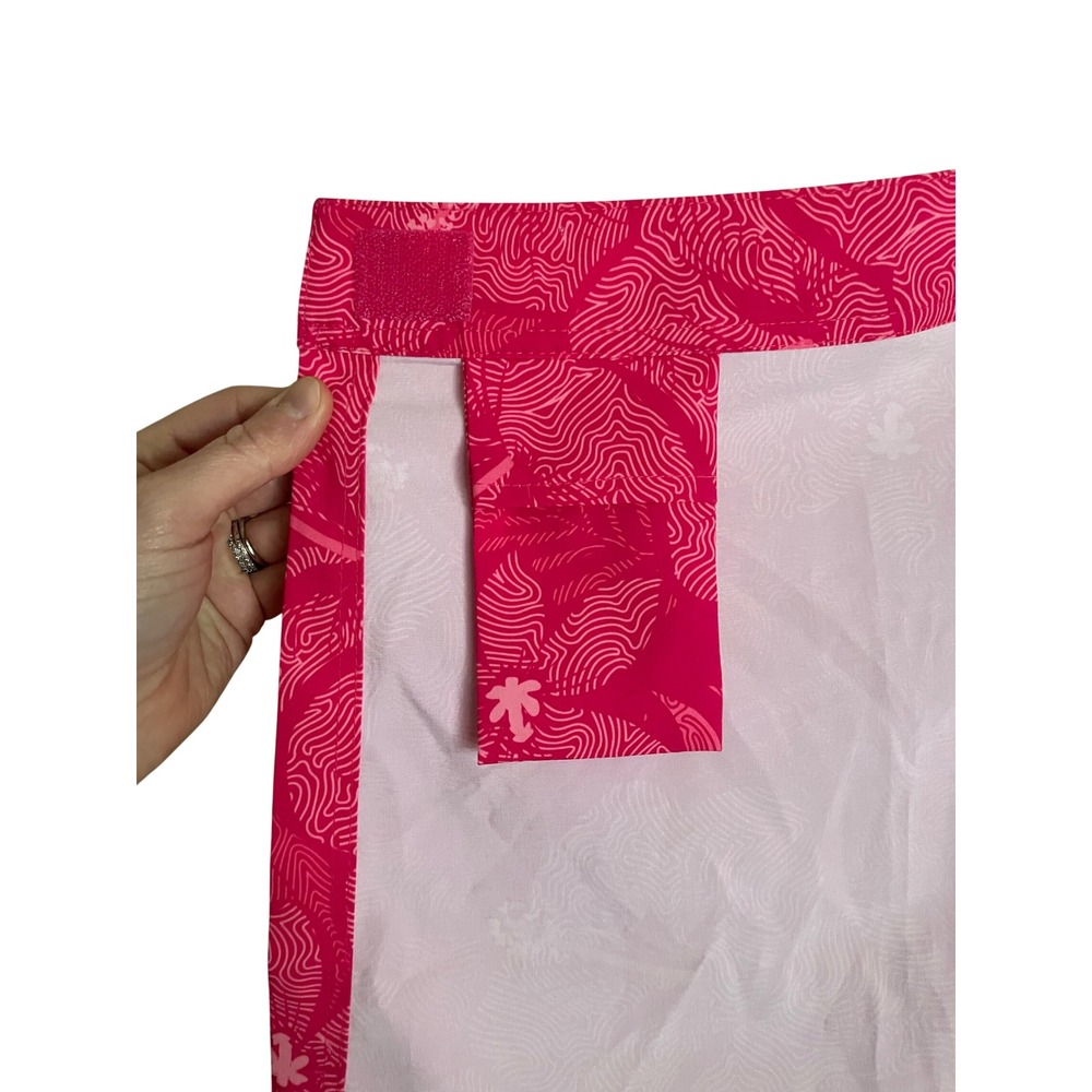 NWT RipSkirt Hawaii Wrap Skirt Pink Tropics Hibiscus Floral Small Length 1 - Picture 7 of 8